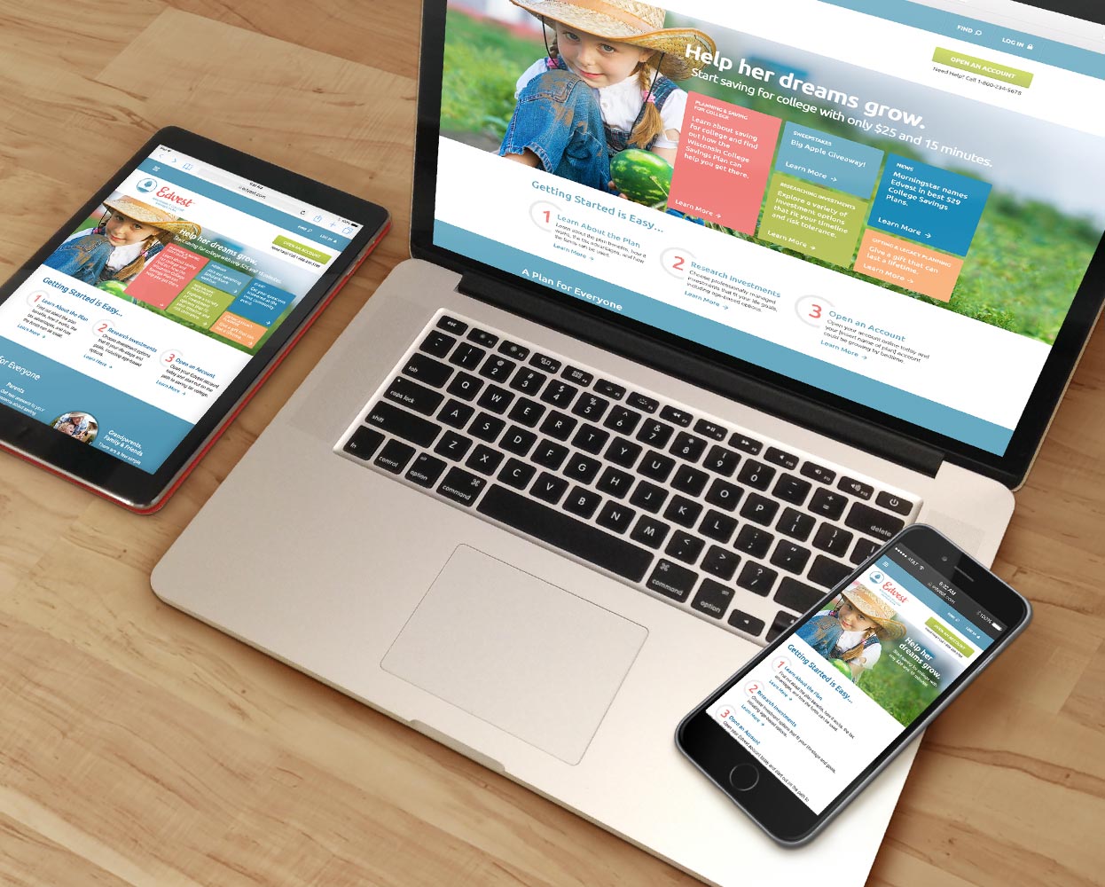 Case Study -TIAA-CREF 529 College Savings State Websites Example 1