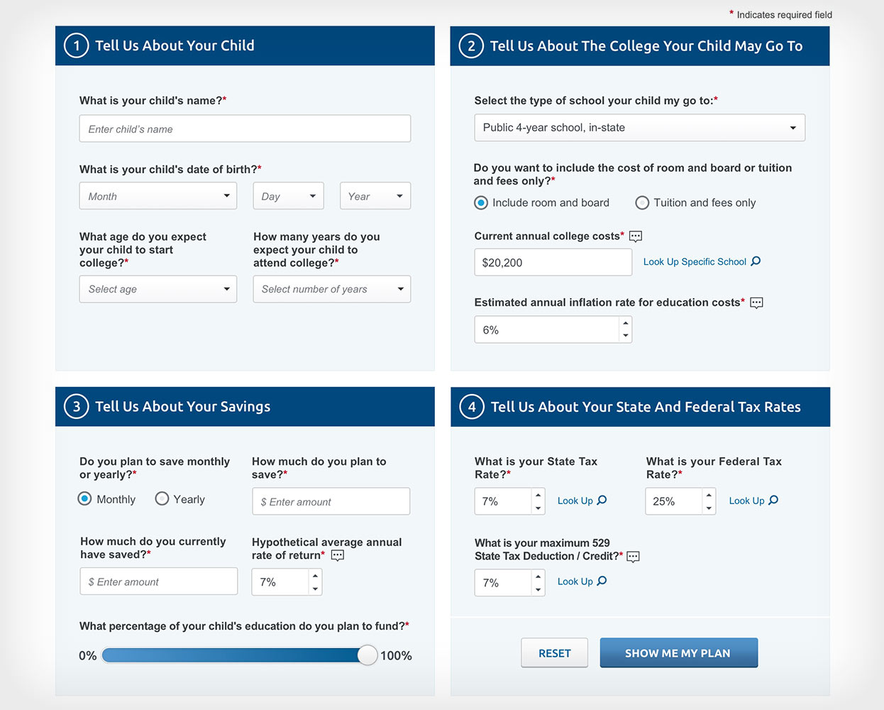 Case Study -TIAA-CREF College Savings Planner Example 2